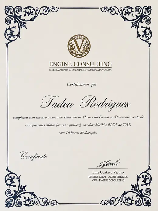 Certificado Engine Consulting