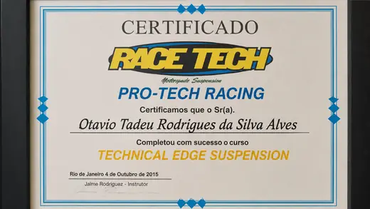 Certificado RaceTech 2015